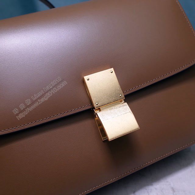 Celine女包 賽琳全新升級手搓紋系列 Celine box豆腐包 Celine單肩斜挎女包 78008  slyd2007